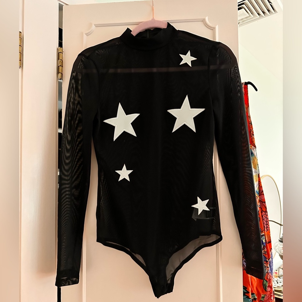 Mesh Black Star Bodysuit